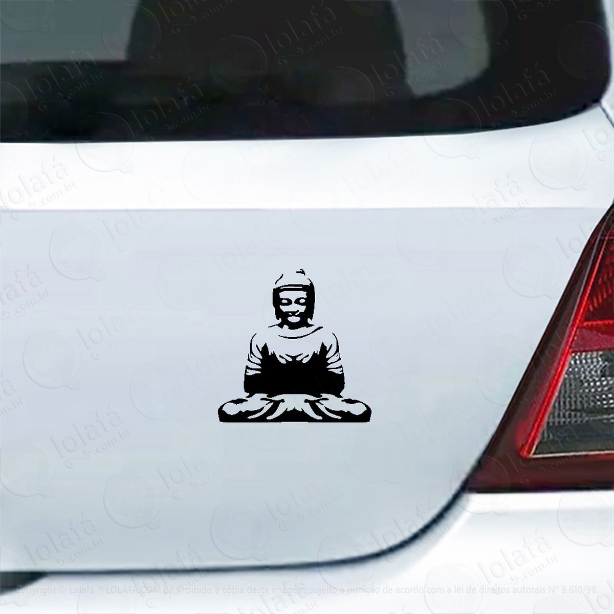 Adesivo Para Carro Buddha Meditando Mod:5232
