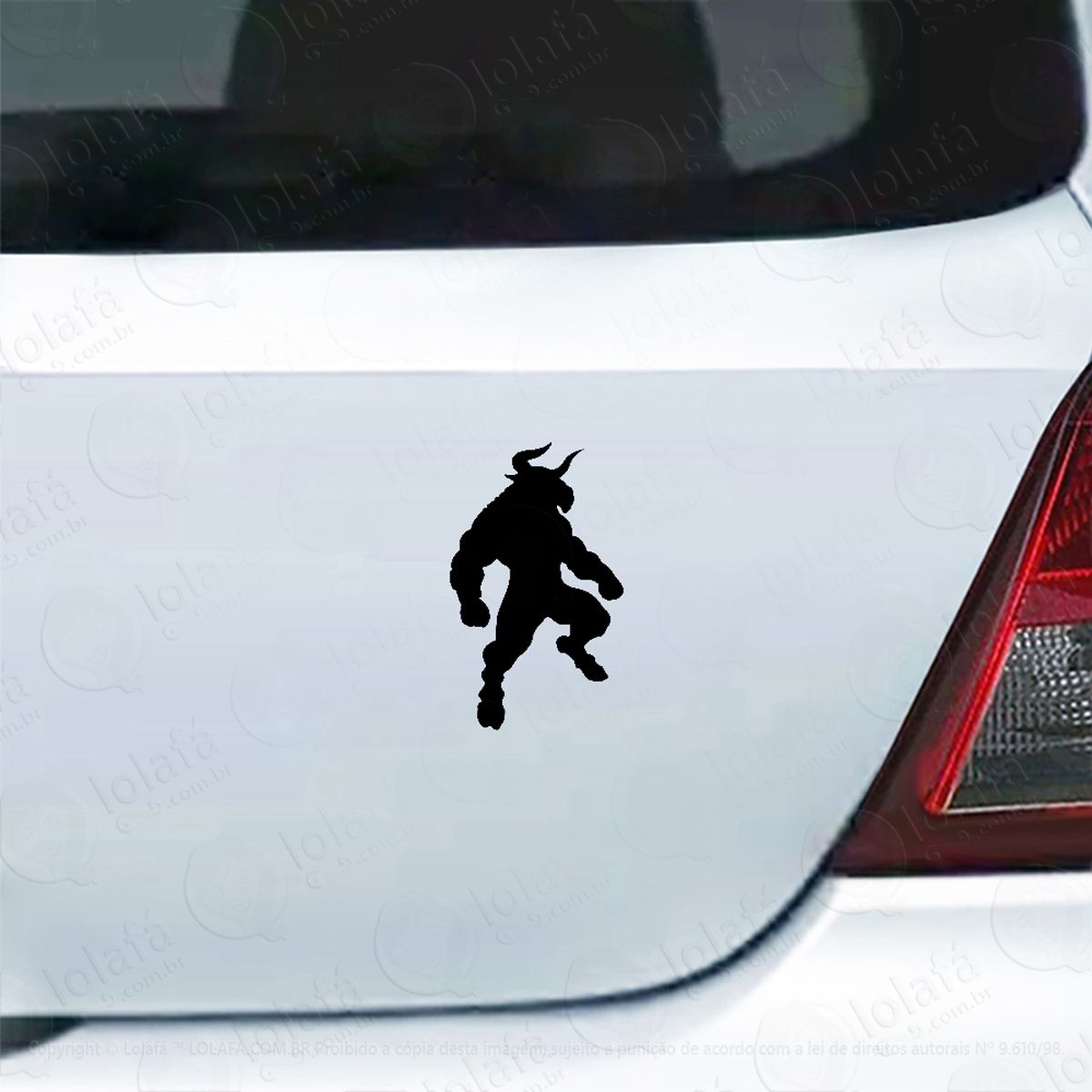 Adesivo Para Carro Minotauro Touro Mod:5460