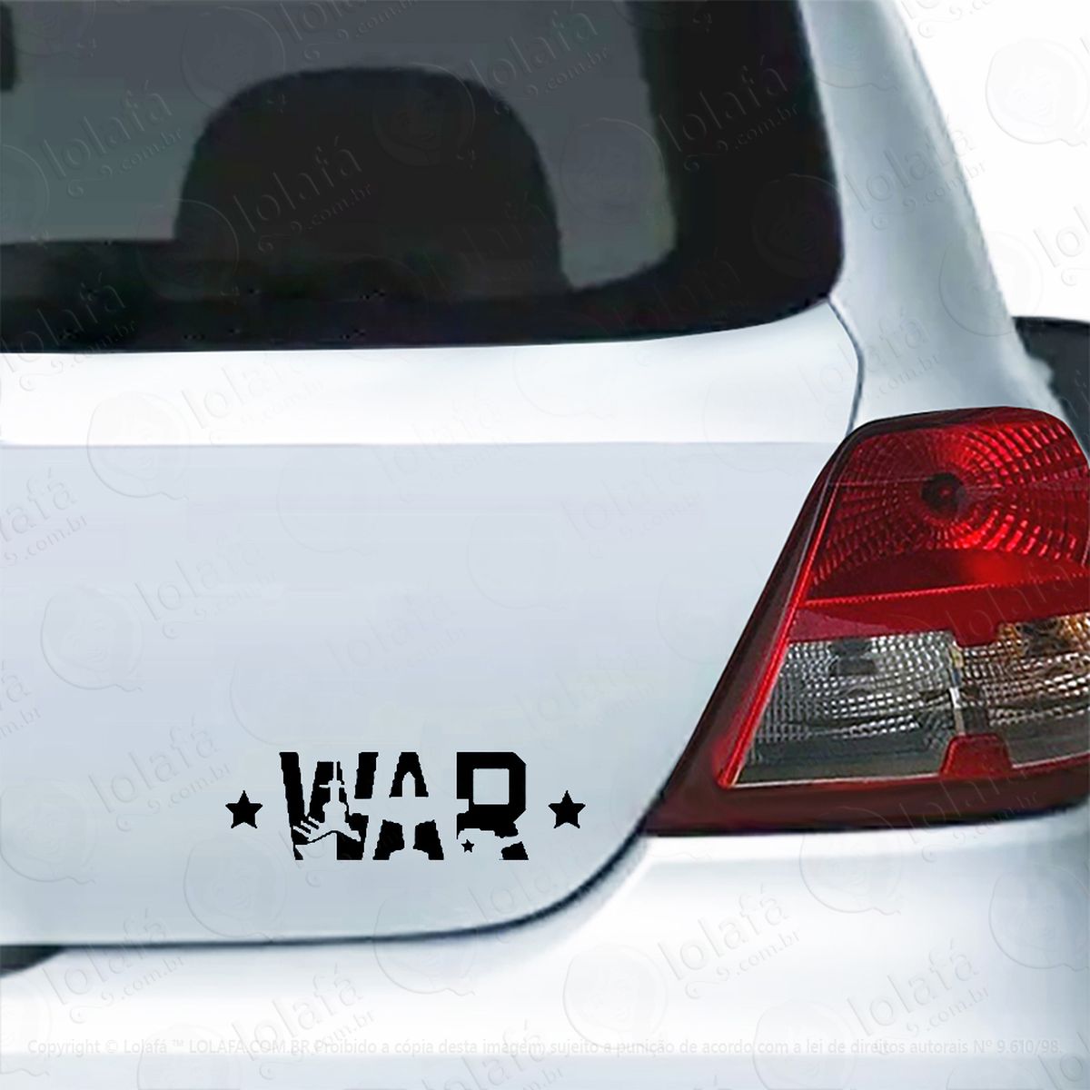 Adesivo Para Carro War Guerra Mod:5557