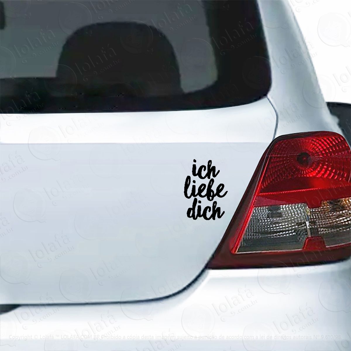Adesivo Para Carro Ich Liebe Dich Mod:5646