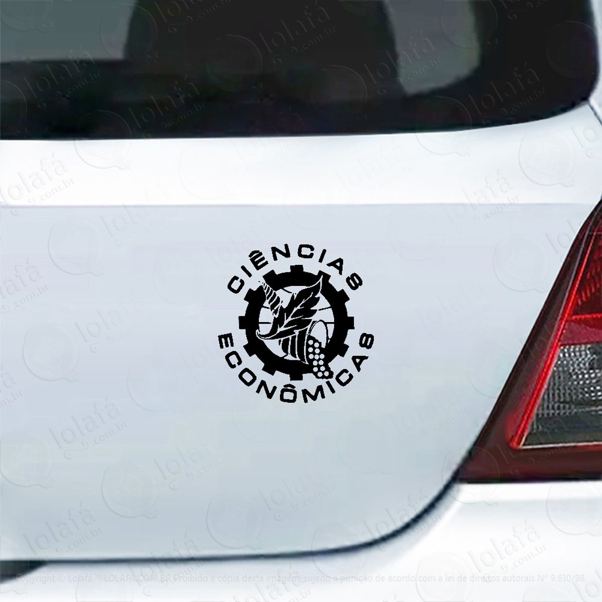 Adesivo De Carro Curso Ciências Econômicas Mod:5728