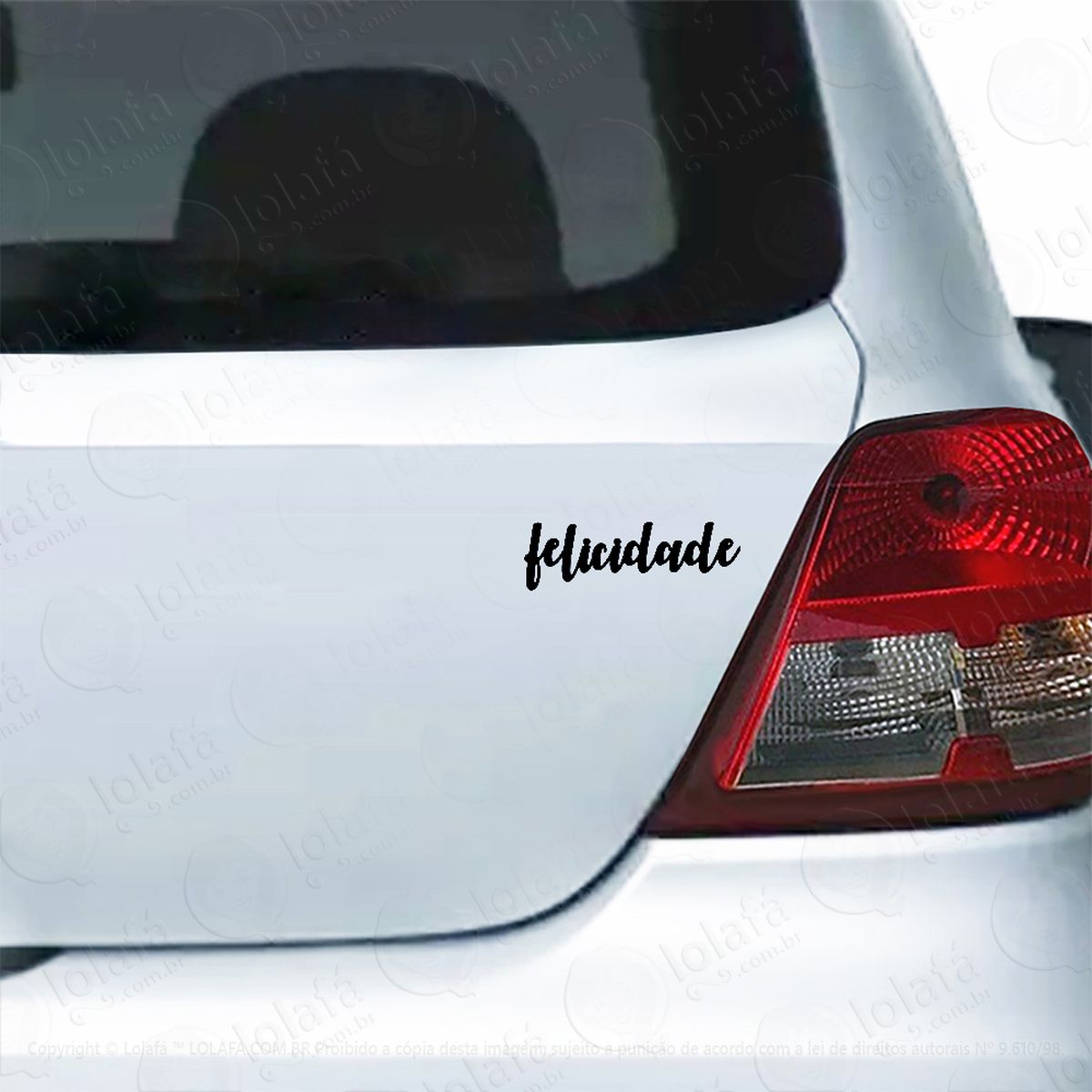 Adesivo Para Carro Felicidade Mod:5790