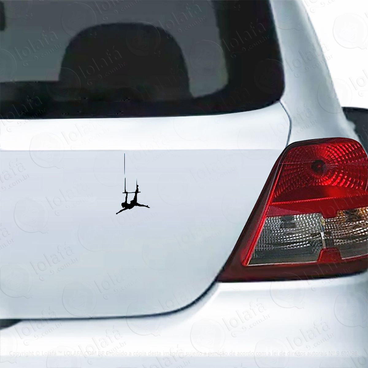 Adesivo Para Carro Trapezista Circo Artista Mod:5811