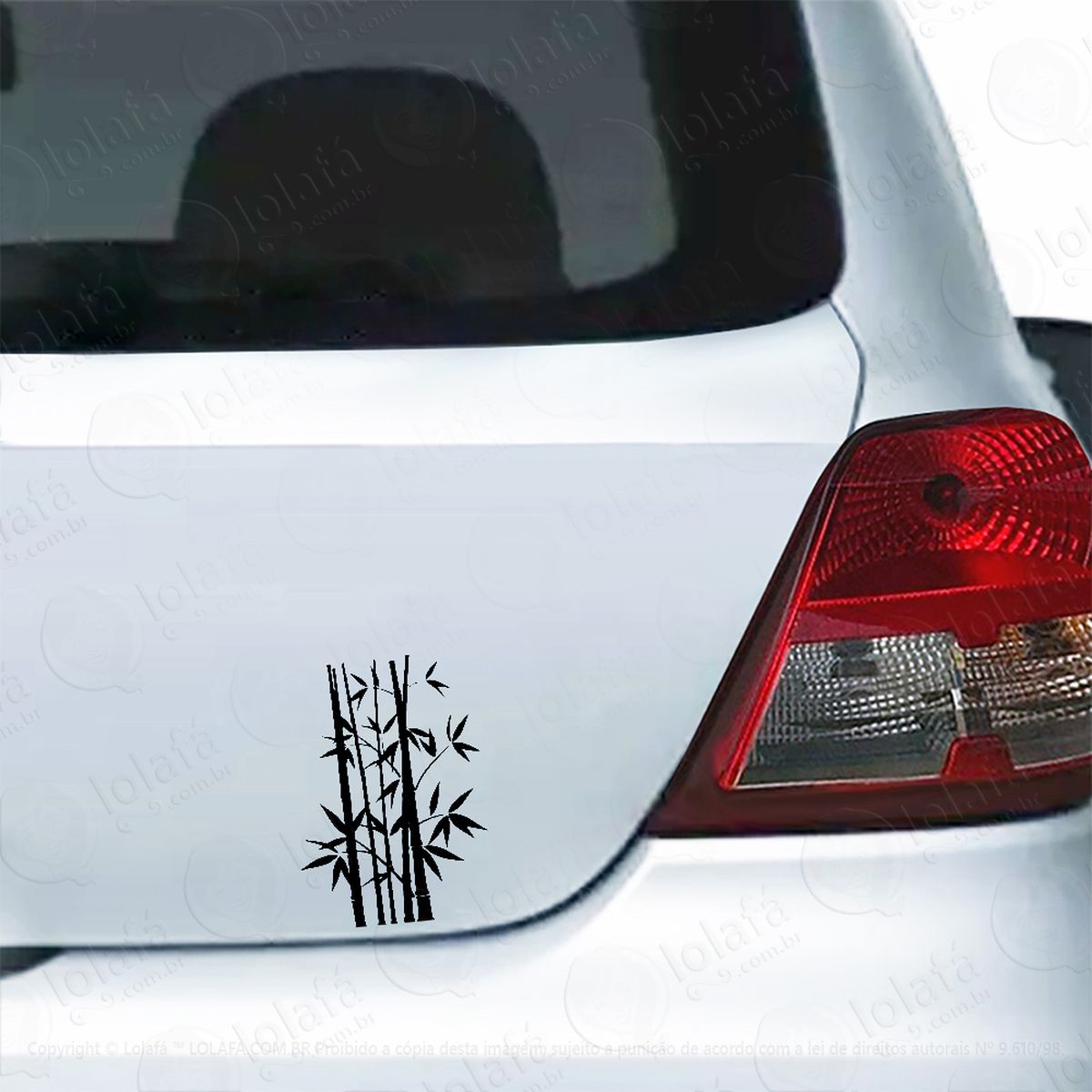 Adesivo Para Carro Bambu Planta Bambuzal Mod:5833