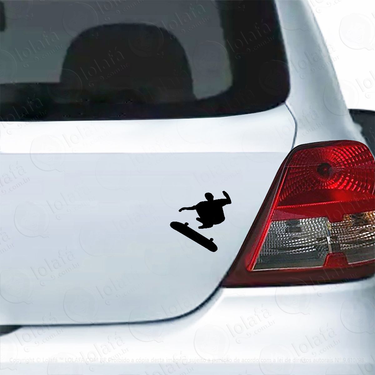 Adesivo Para Carro Skatista Manobras Mod:5853