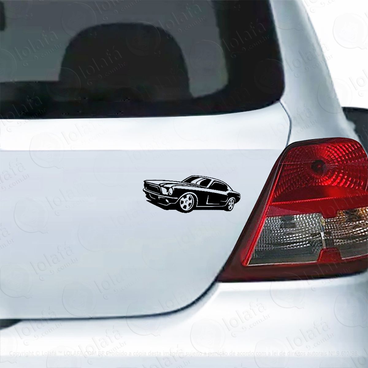 Adesivo Para Carro Mustang Clássico Mod:5857