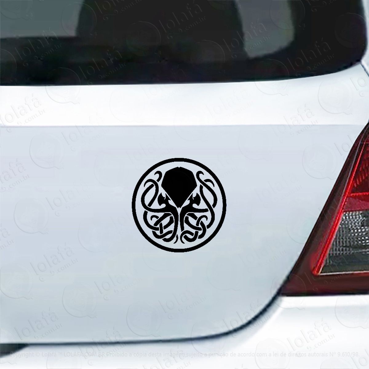 Adesivo Para Carro Monstro Cthulhu Mod:5892