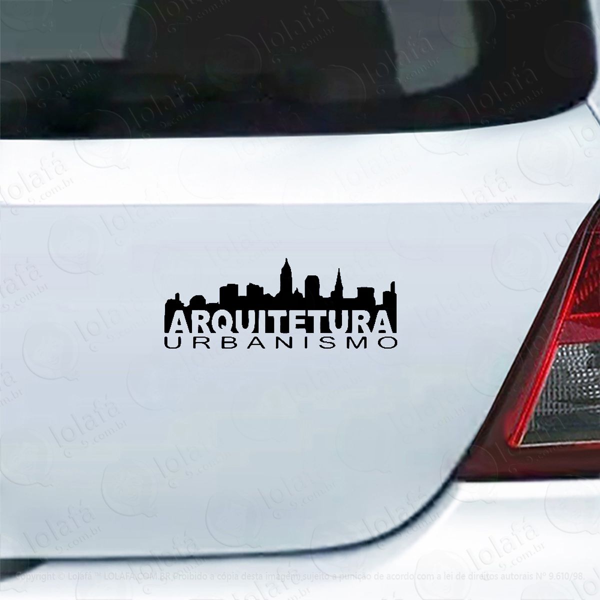 adesivo para carro arquitetura e urbanismo adesivos para carro mod:5925