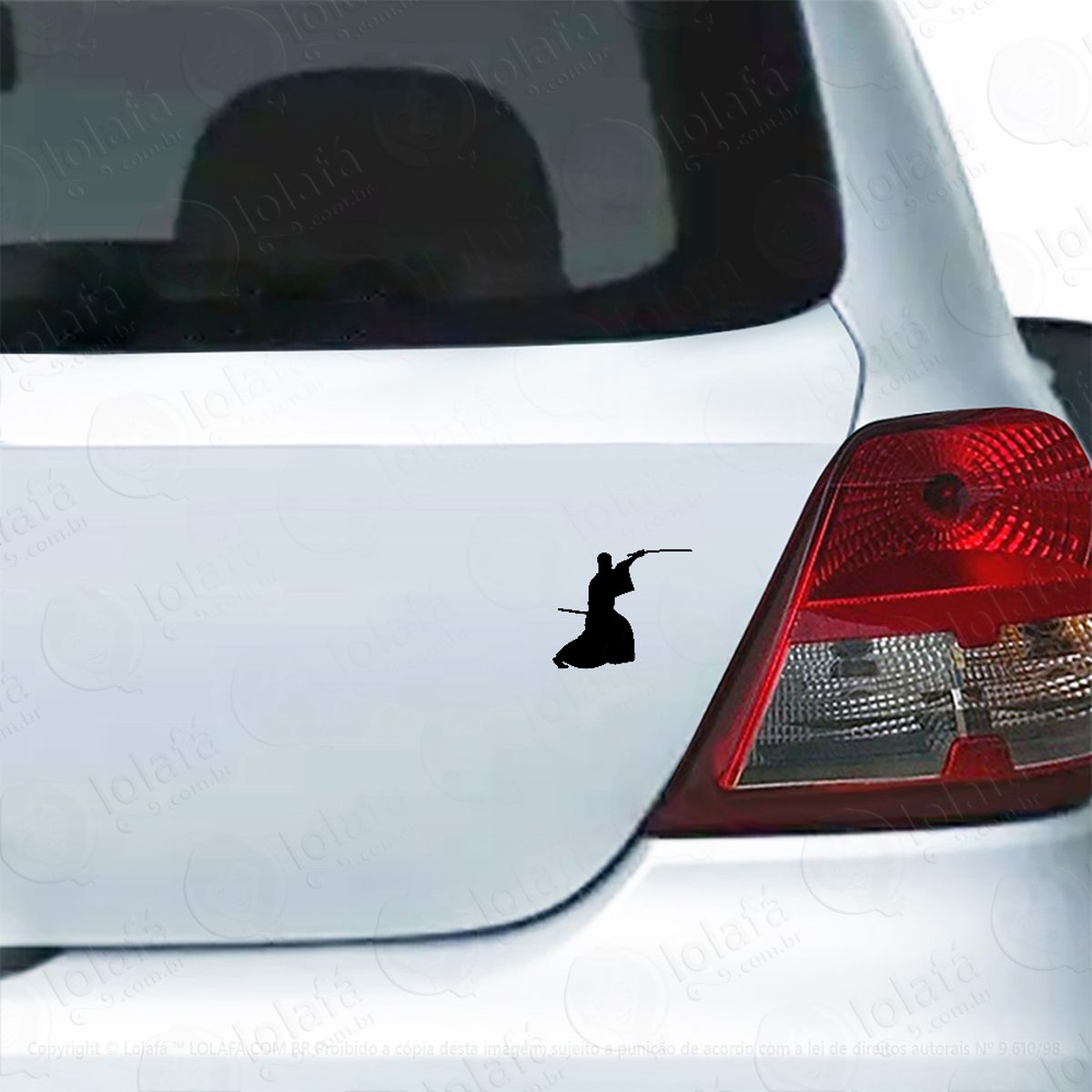 Adesivo Para Carro Kendo Kenjutsu Atleta Mod:5935