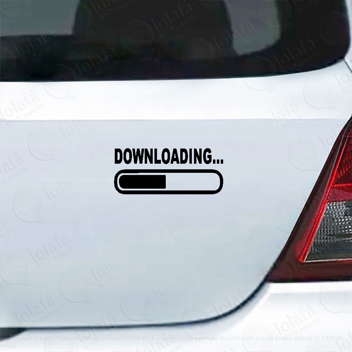 Adesivo De Carro Downloading Barra- Baixando Mod:6097