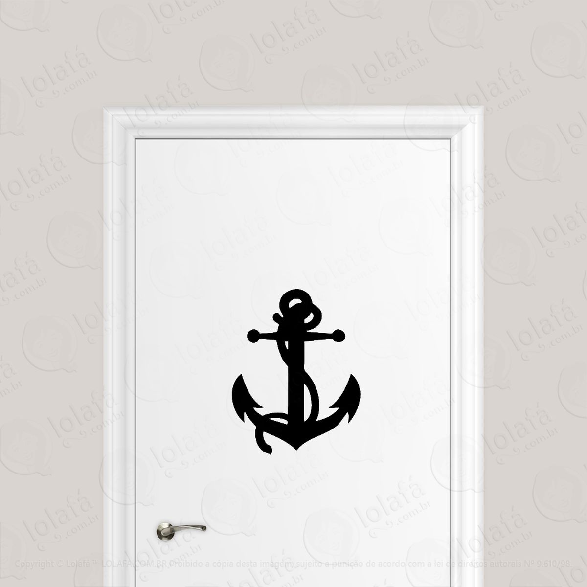 Adesivo Para Porta Ancora Naval Marinha Pescaria Mod:6578