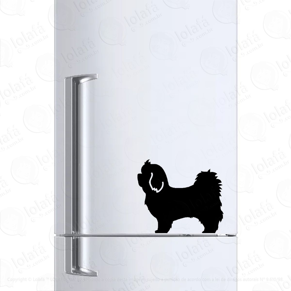 Adesivo Para Geladeira Cachorro Maltês Mod:6637