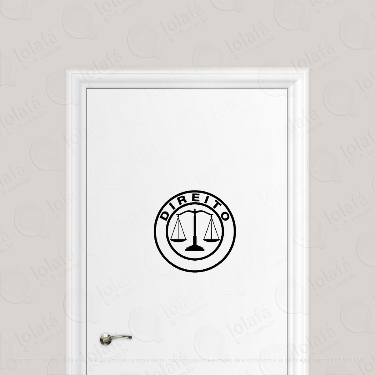 Adesivo Para Porta Curso Direito Mod:6702