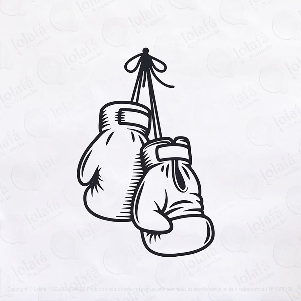 Adesivo Luvas De Boxe Esporte Mod:20