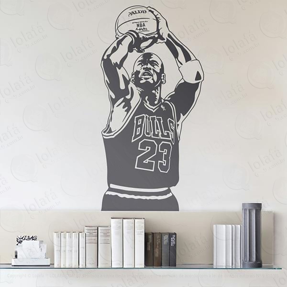 Adesivo De Parede Decorativo - Jogador De Basquete Mod:40