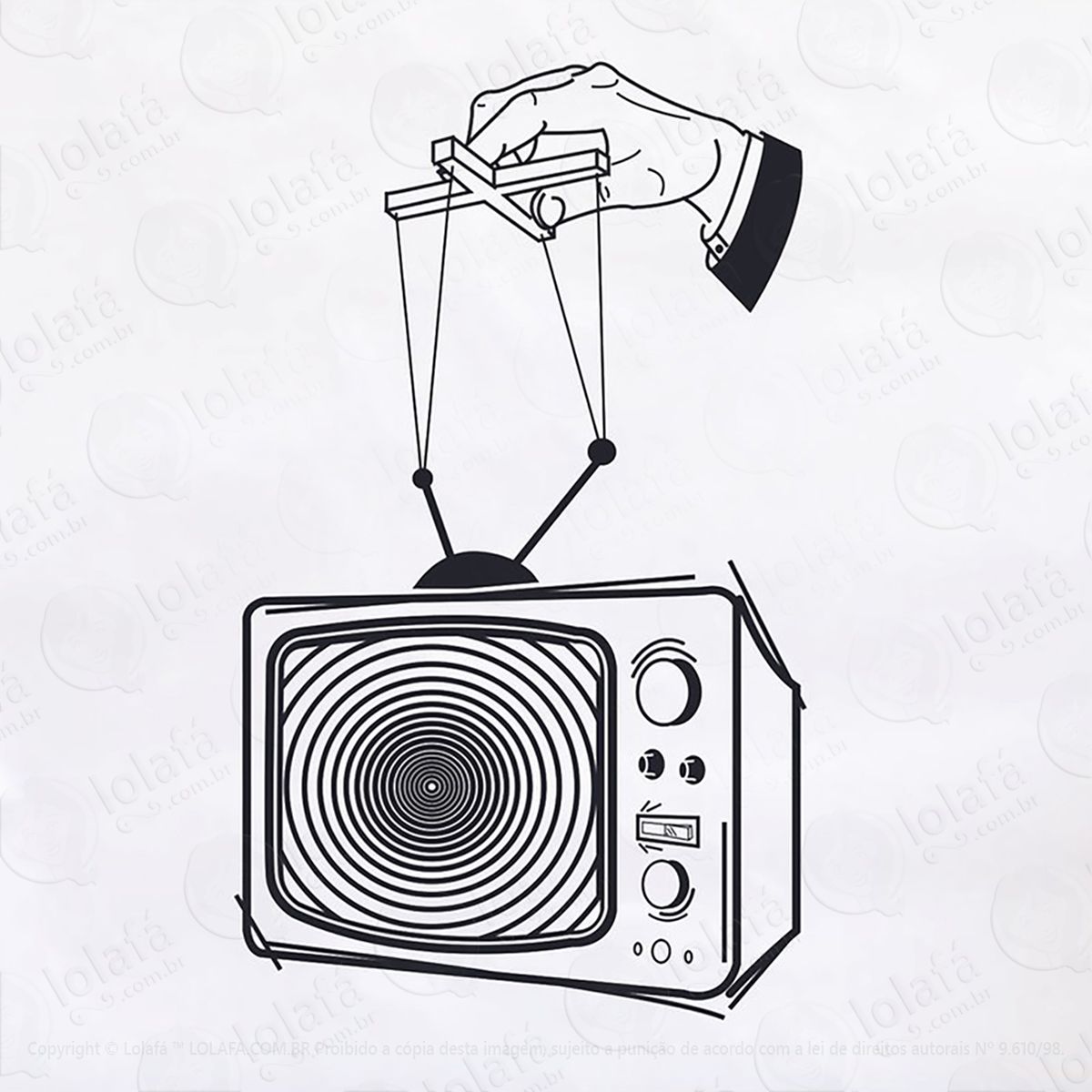 adesivo televisão marionete mod:43