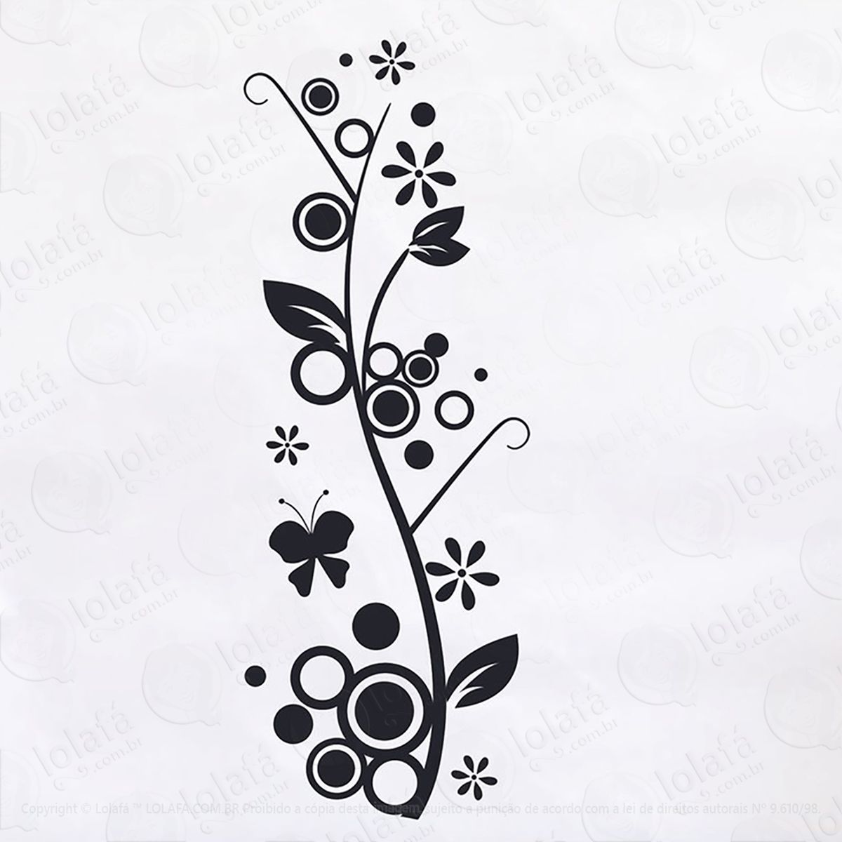 adesivo floral box geladeira mod:63