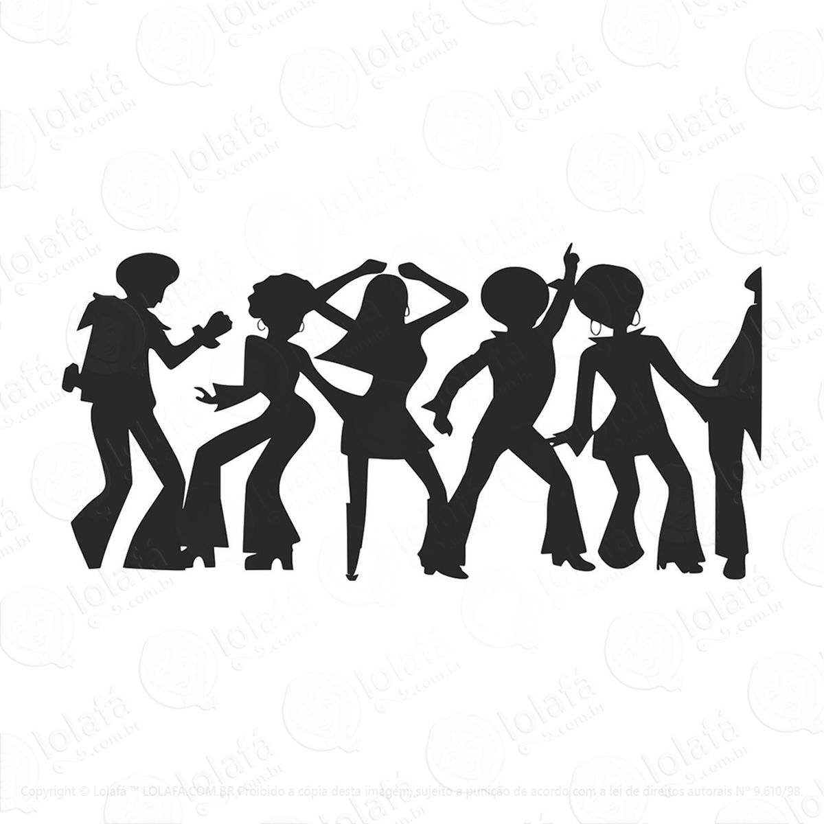adesivo musica e dança mod:74