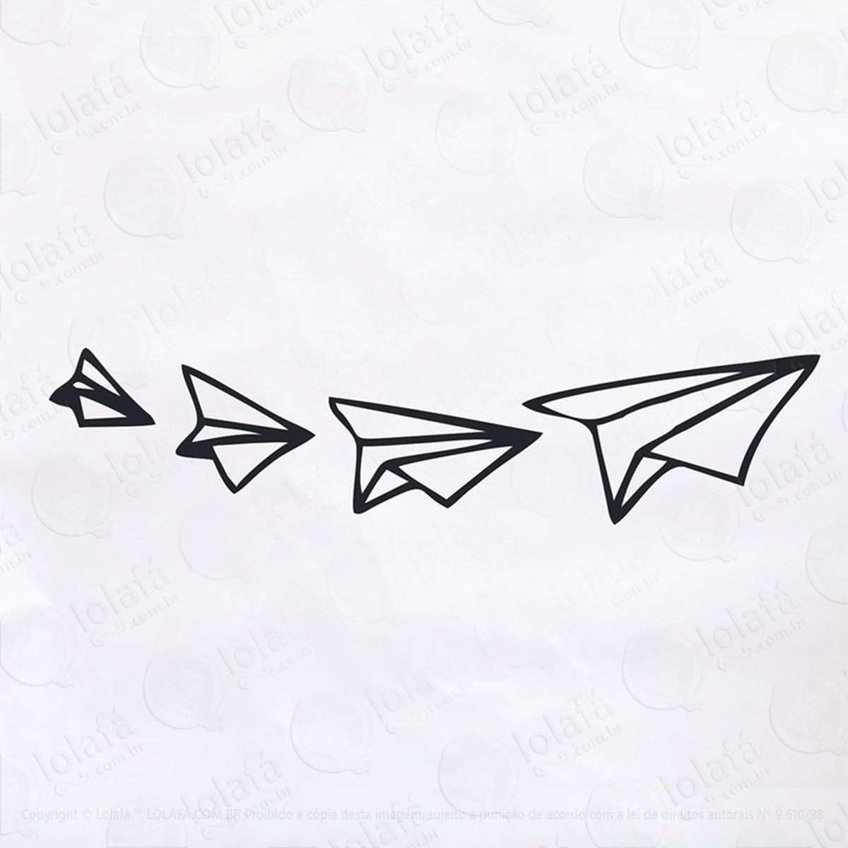 adesivo avião de papel mod:94
