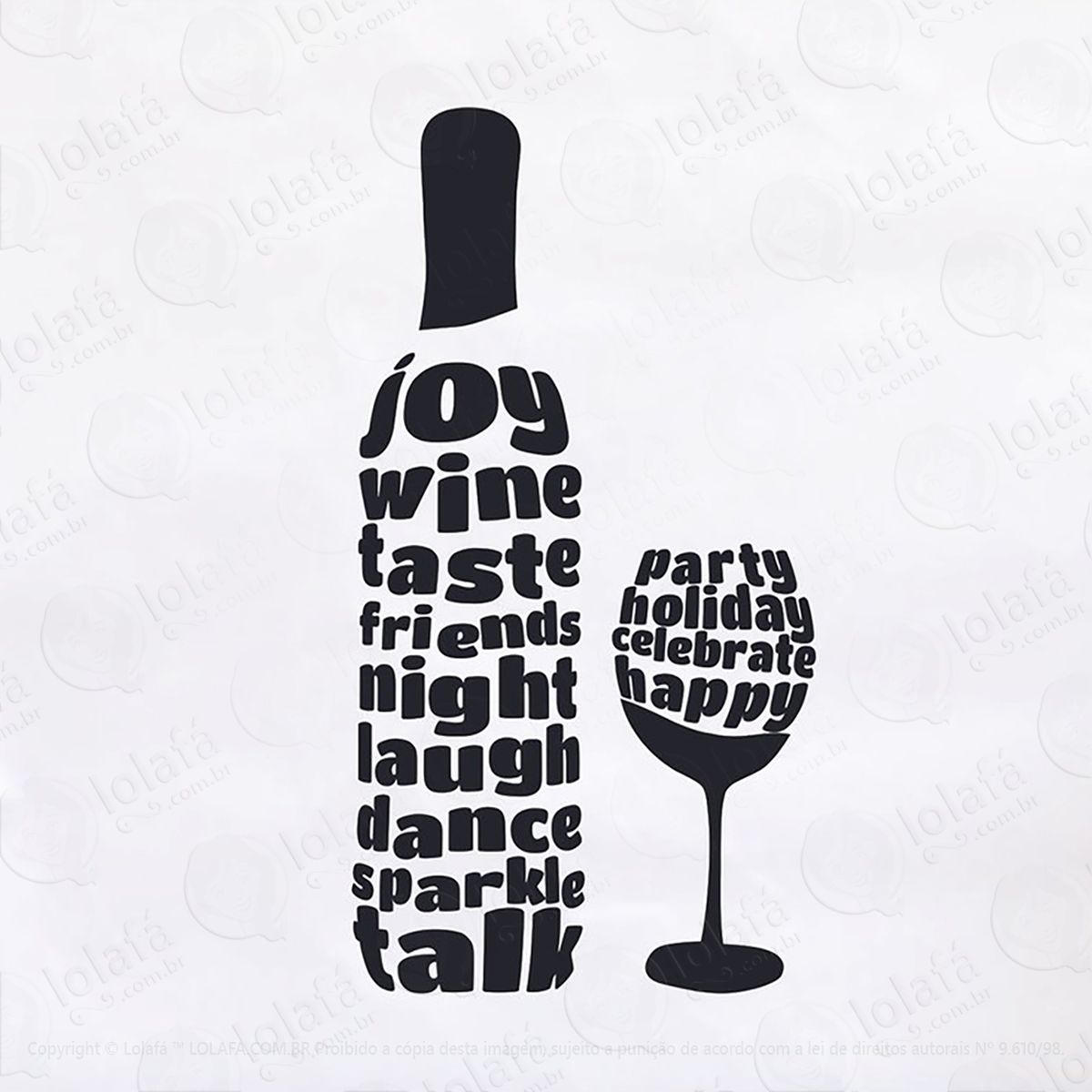 adesivo vinho palavras mod:109