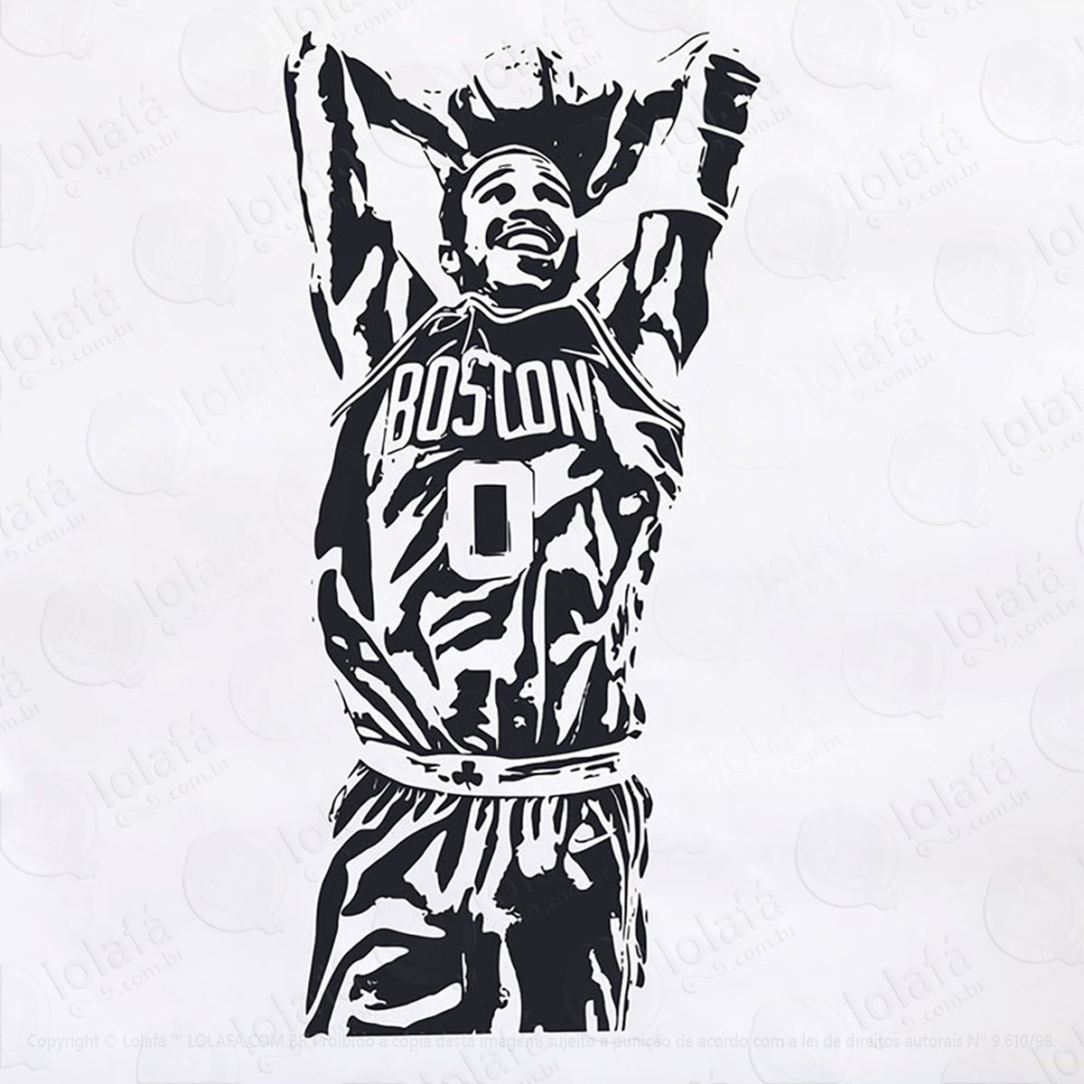 adesivo jogador de basquete mod:136