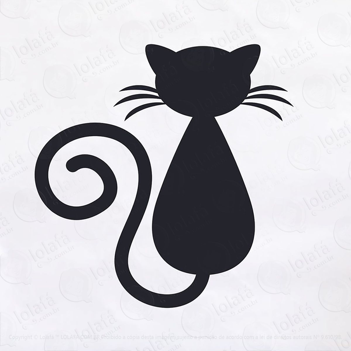 Adesivo Gato Mod:168