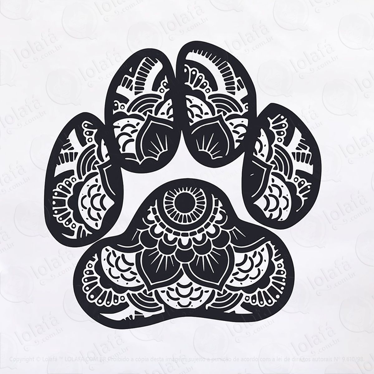 adesivo patinhas mandala de pata mod:183