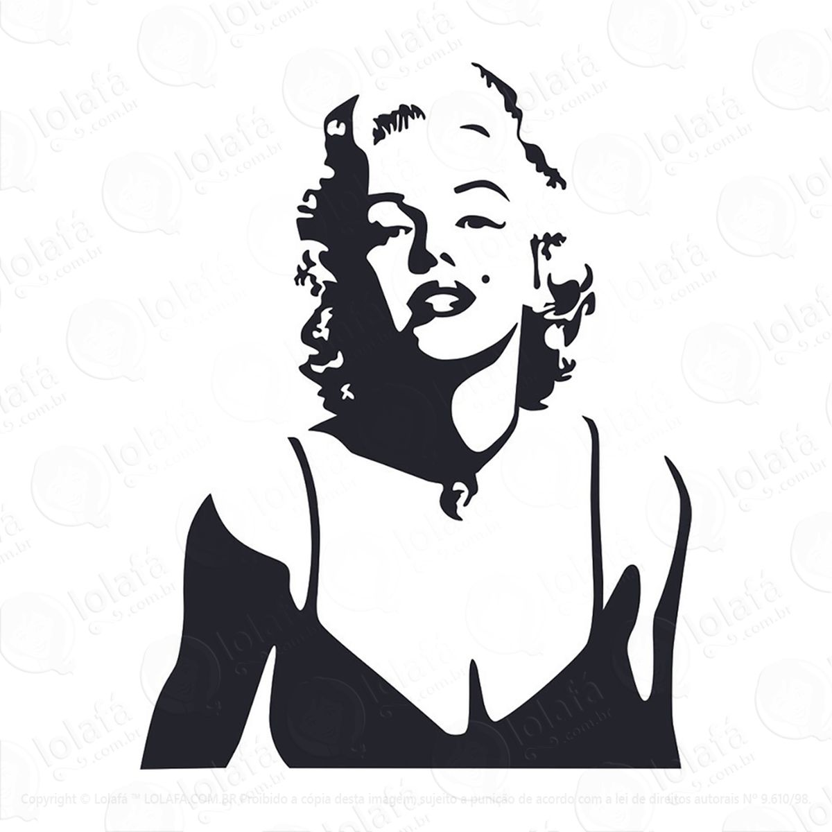 adesivo marilyn personalidade mod:187