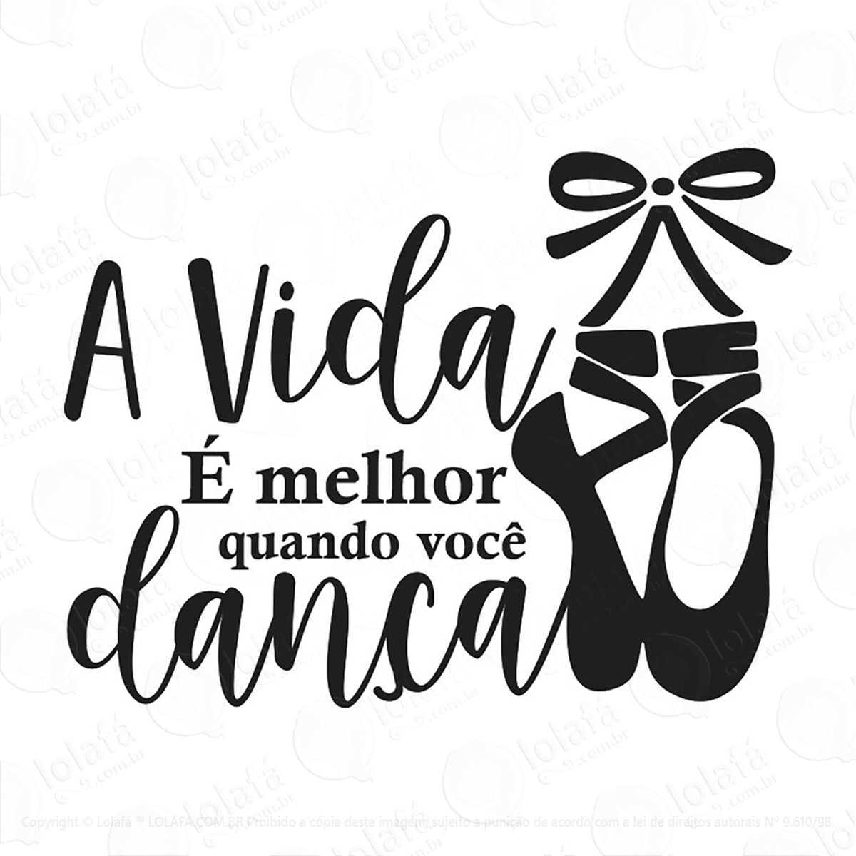 adesivo ballet sapatilha dança mod:247