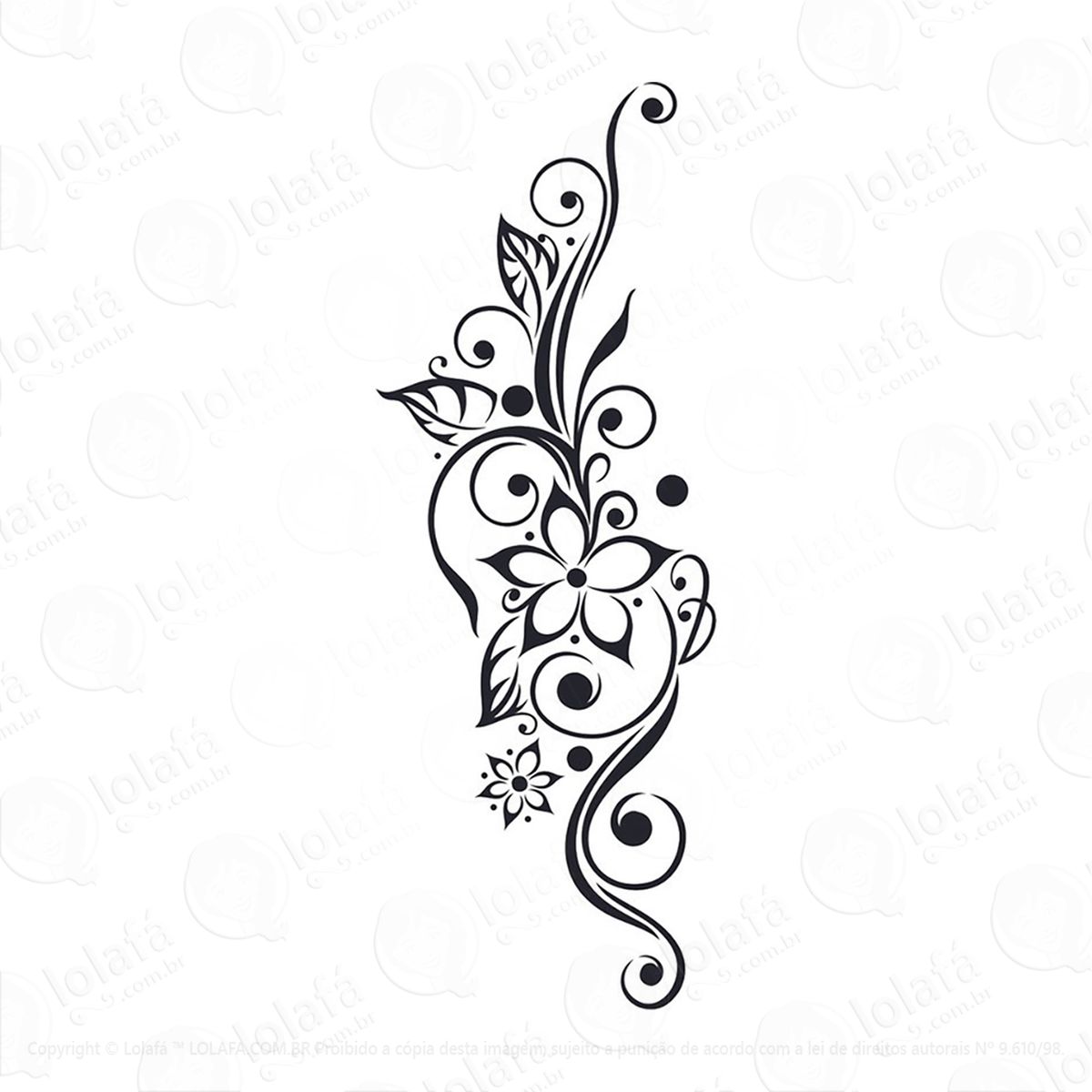 adesivo floral mod:248