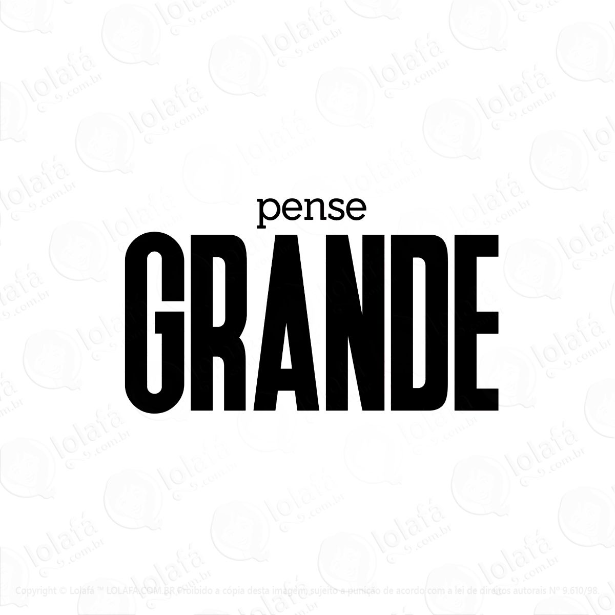 adesivo de parede decorativo pense grande escritório mod:325