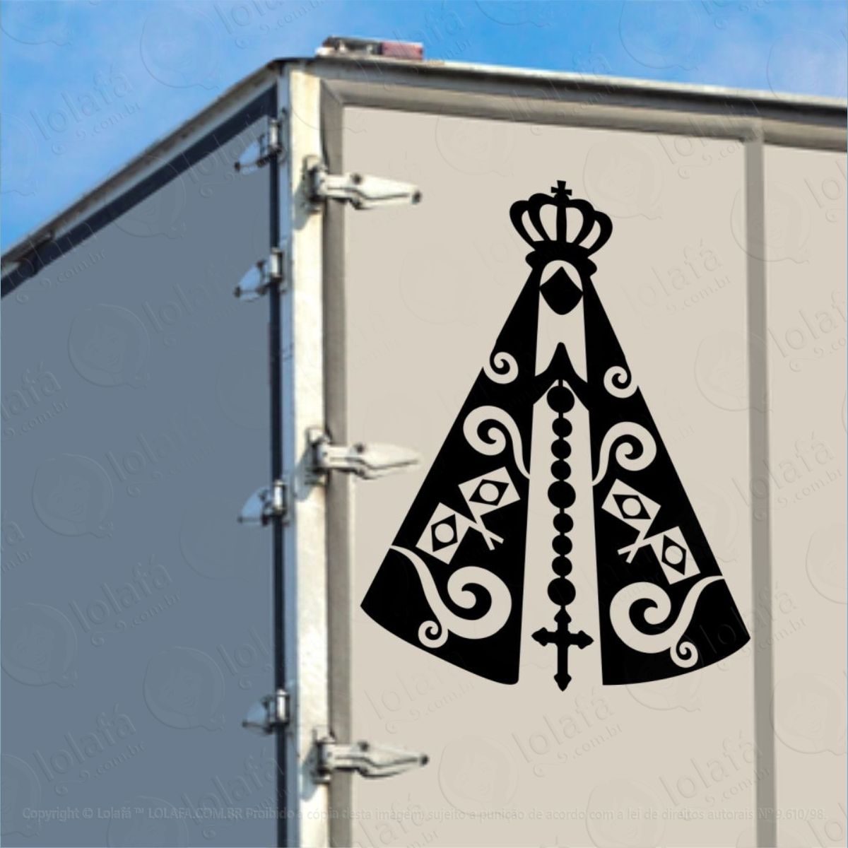adesivo decorativo nossa senhora aparecida mod:339