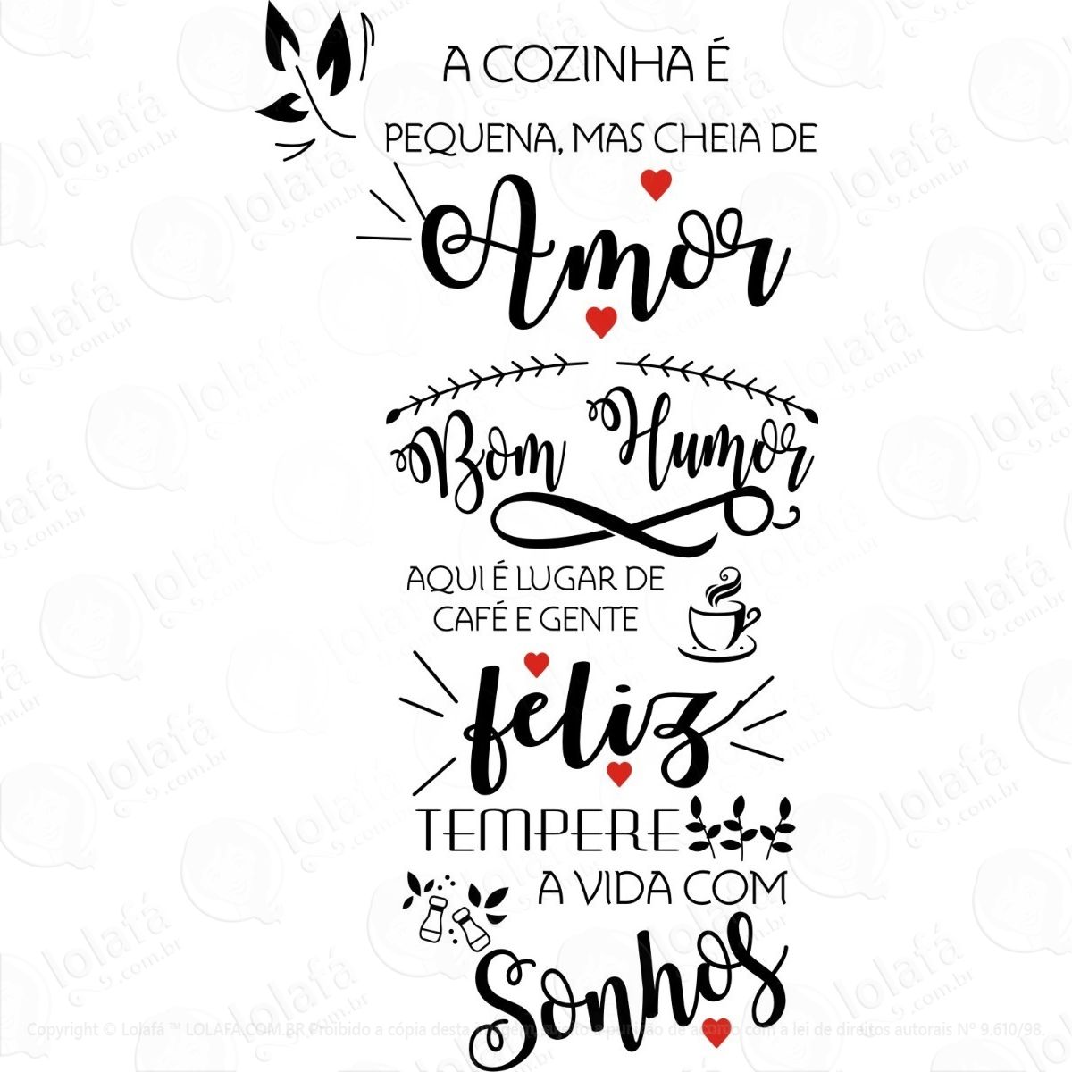 adesivo decorativo de parede frase bom humor mod:669