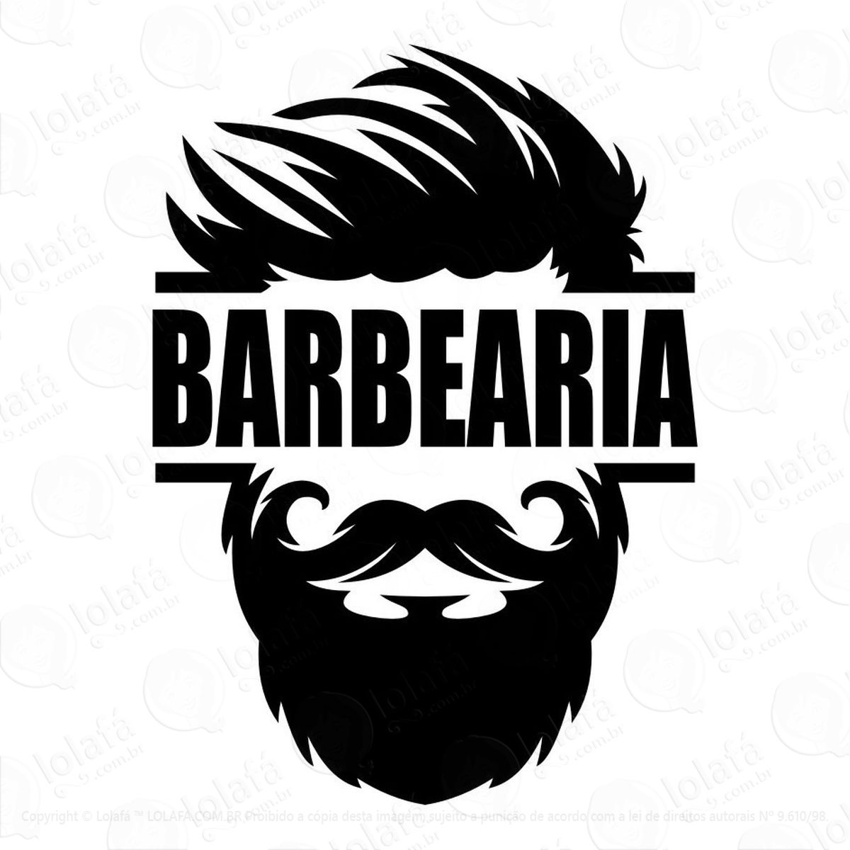 adesivo decorativo barbearia parede tambor tonel mod:722