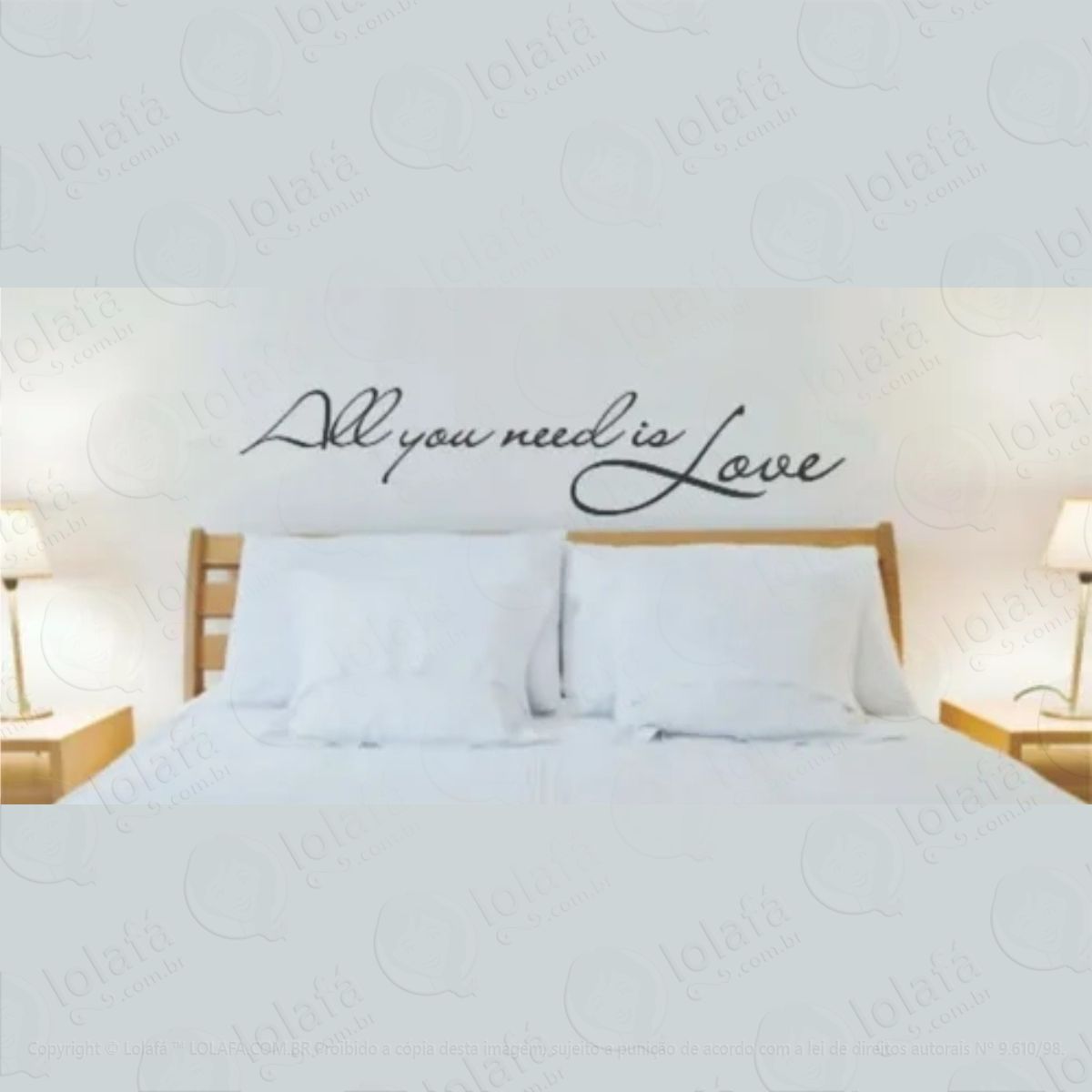 Adesivo De Parede All You Need Is Love Mod:775