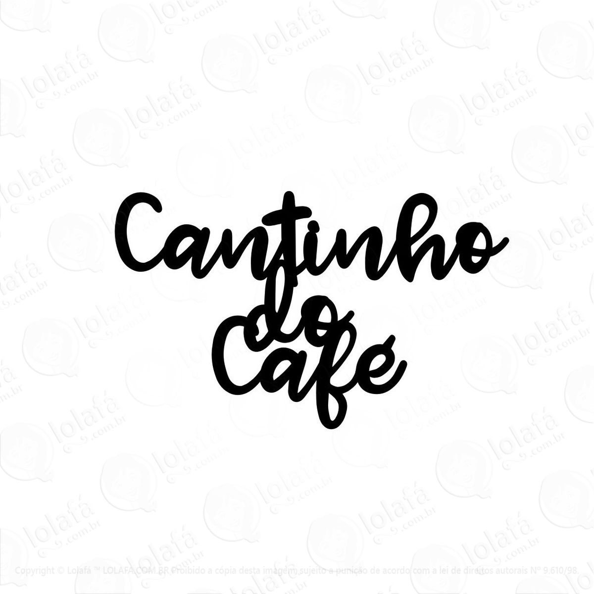 adesivo decorativo cantinho do café decoração mod:789