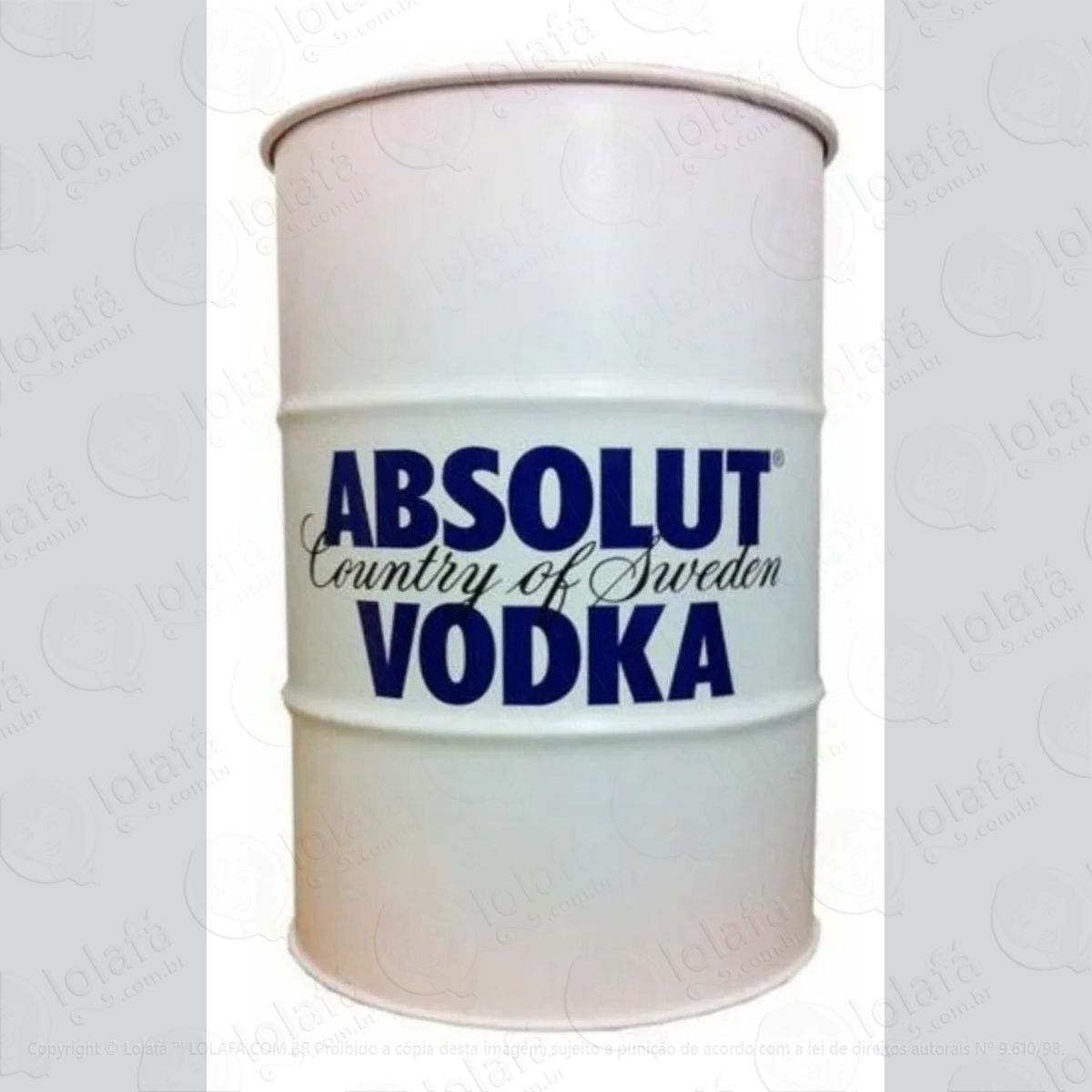 adesivo decorativo absolut vodka tambor 200l tonel adesivos de parede mod:909