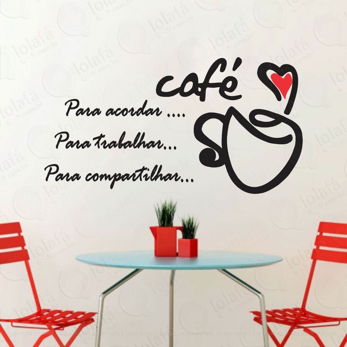 Adesivo Para Parede Decorativo Cozinha Cantinho Do Café Mod:1137