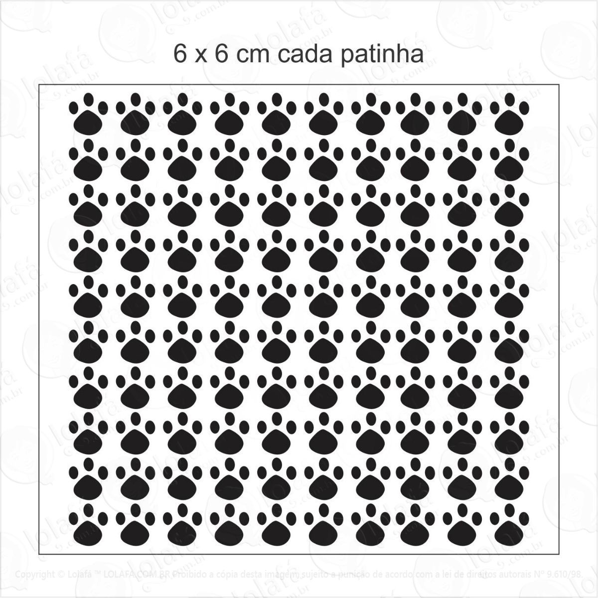 80 adesivos patinha pegadas de coelho mod:1150