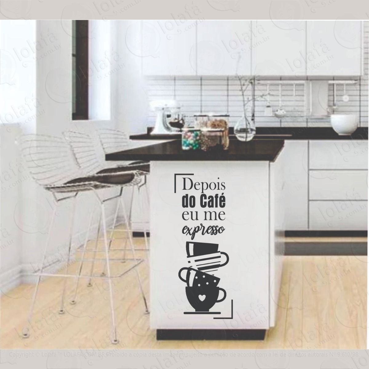 adesivo decorativo depois do café eu me expresso mod:1250