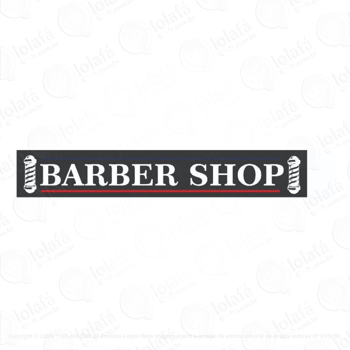Adesivo Decorativo Barbearia Tattoo Mod:1273