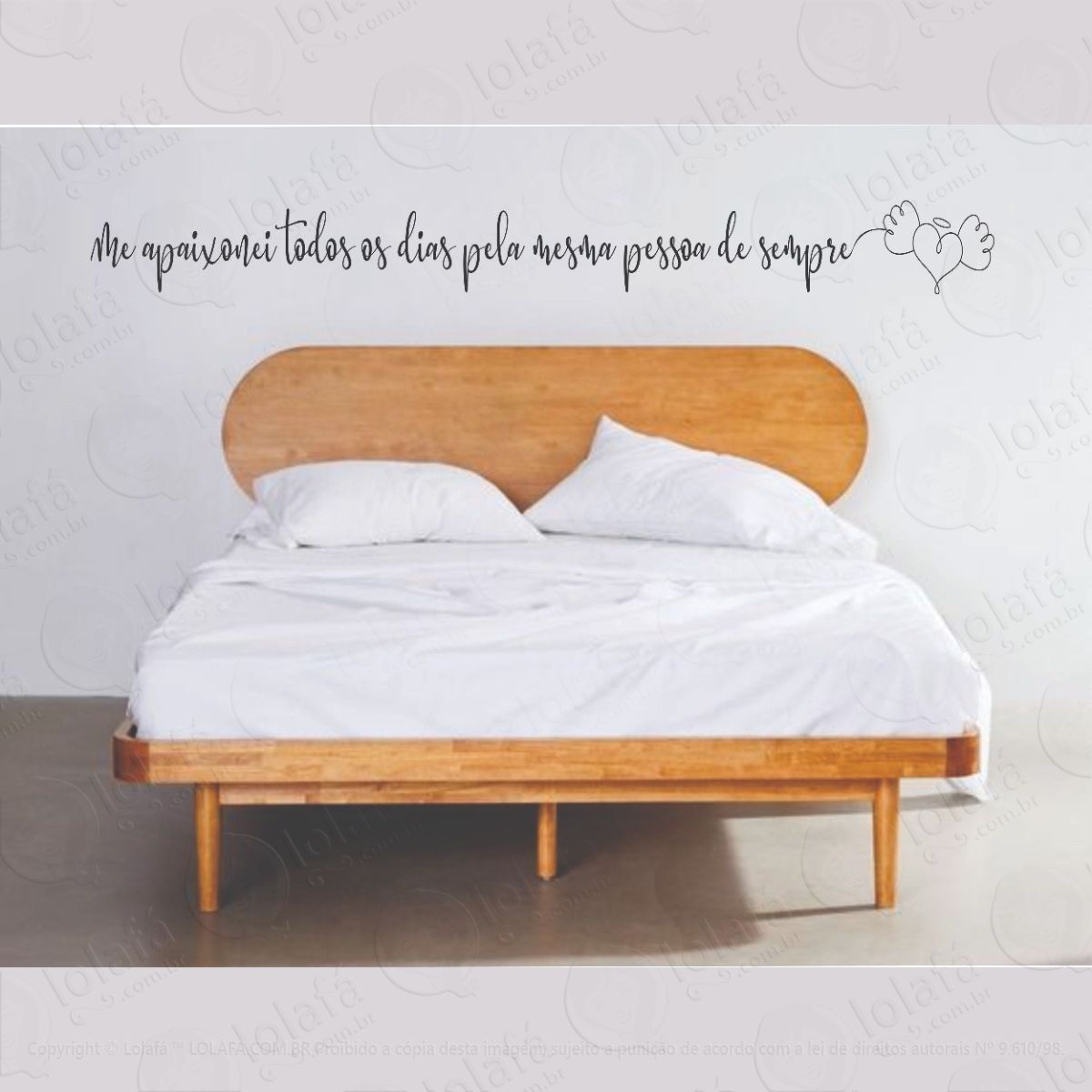 adesivo decorativo me apaixonei todos os dias mod:1325