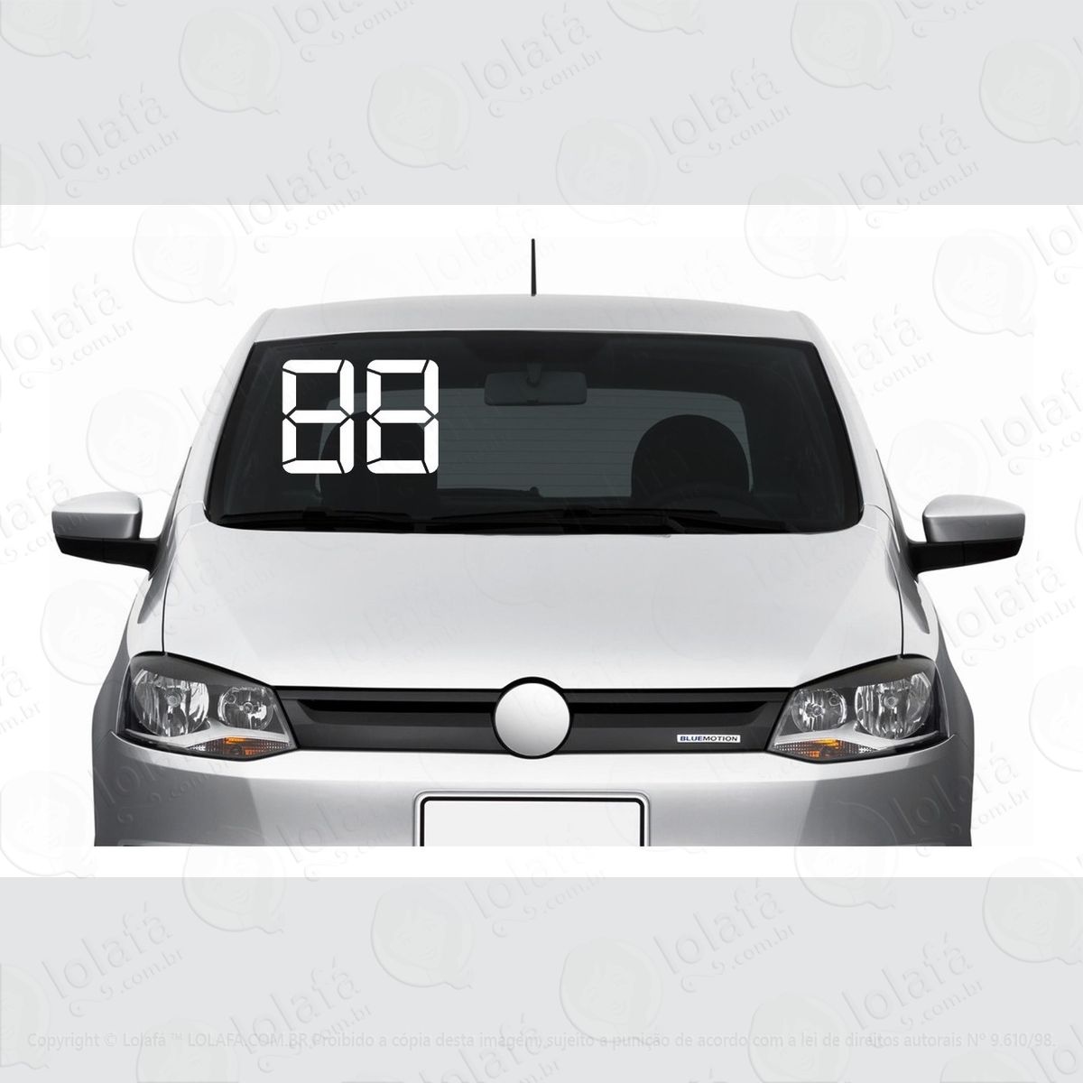 Kit Com 100 Números Adesivos Editáveis Ano Automóvel A Venda Mod:1648