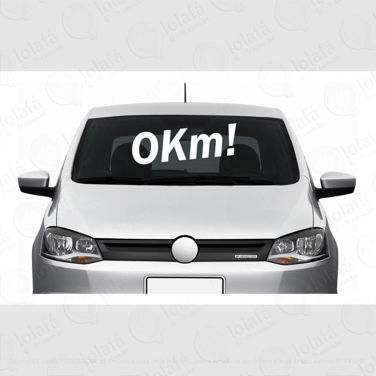 Kit C/10 Adesivos Frases Parabrisa - 0km! Mod:1669