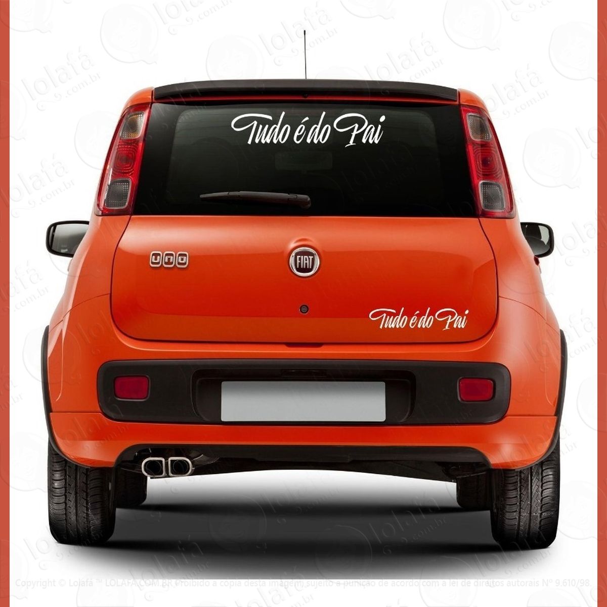 adesivo automóvel tudo É do pai mod:1671