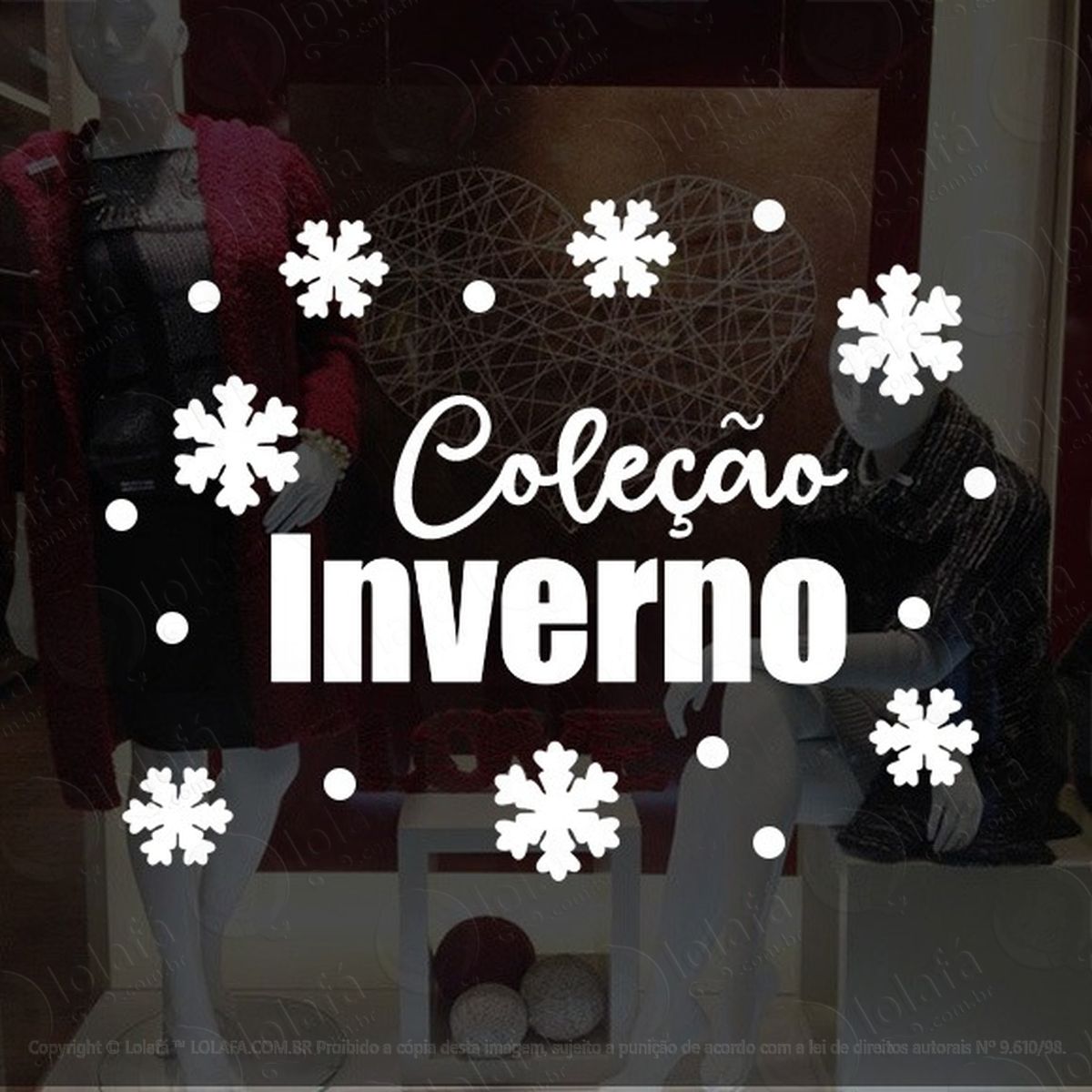 adesivo decorativo vitrine coleção inverno flocos adesivos para vitrine outono inverno mod:1862