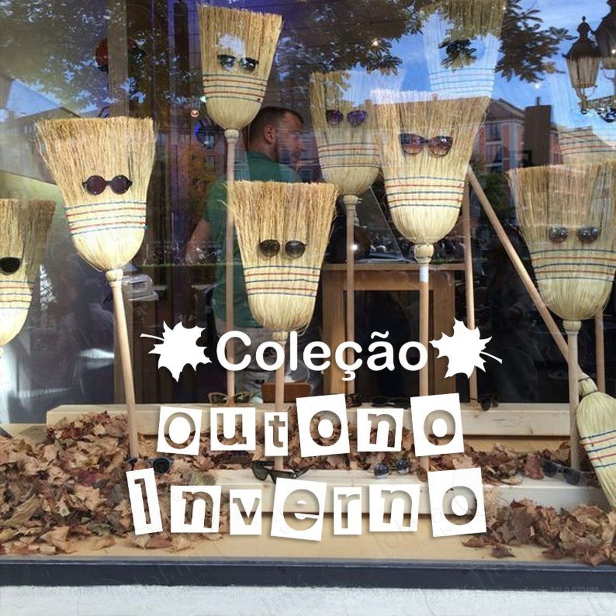 Adesivo Decorativo Vitrine Coleção Outono Inverno Mod:2062