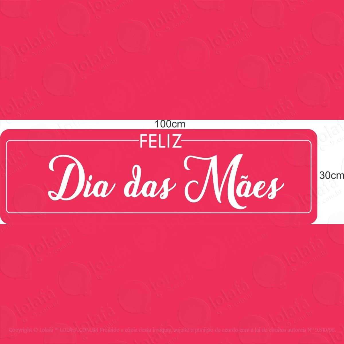 adesivo para vitrine dia das mães mod:2310