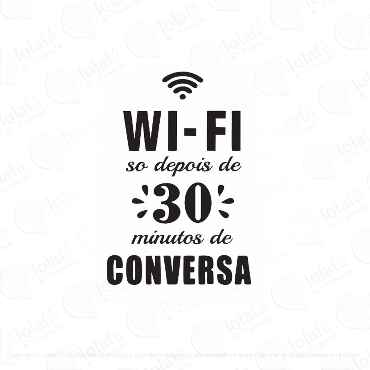adesivo decorativo para parede wifi mod:2417