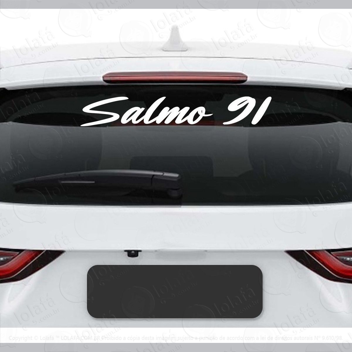 Adesivo Salmo 91 Frase Cristão Católico Deus Vidro Vinil Mod:2669